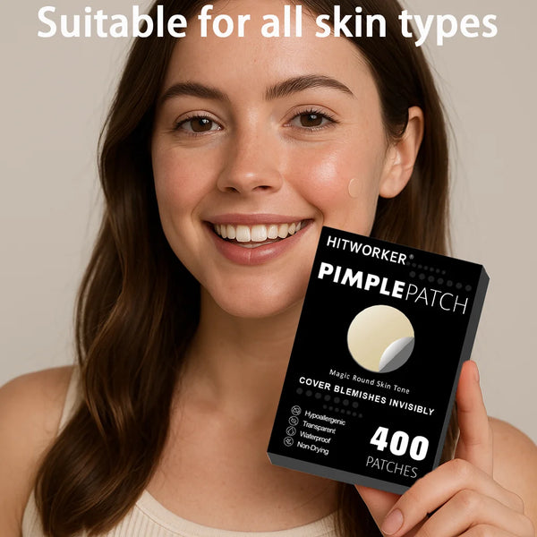 Parches para el acné (400 unidades), cubre granos y acné, parches para cubrir granos e imperfecciones, adhesivos para manchas en el rostro y la piel.