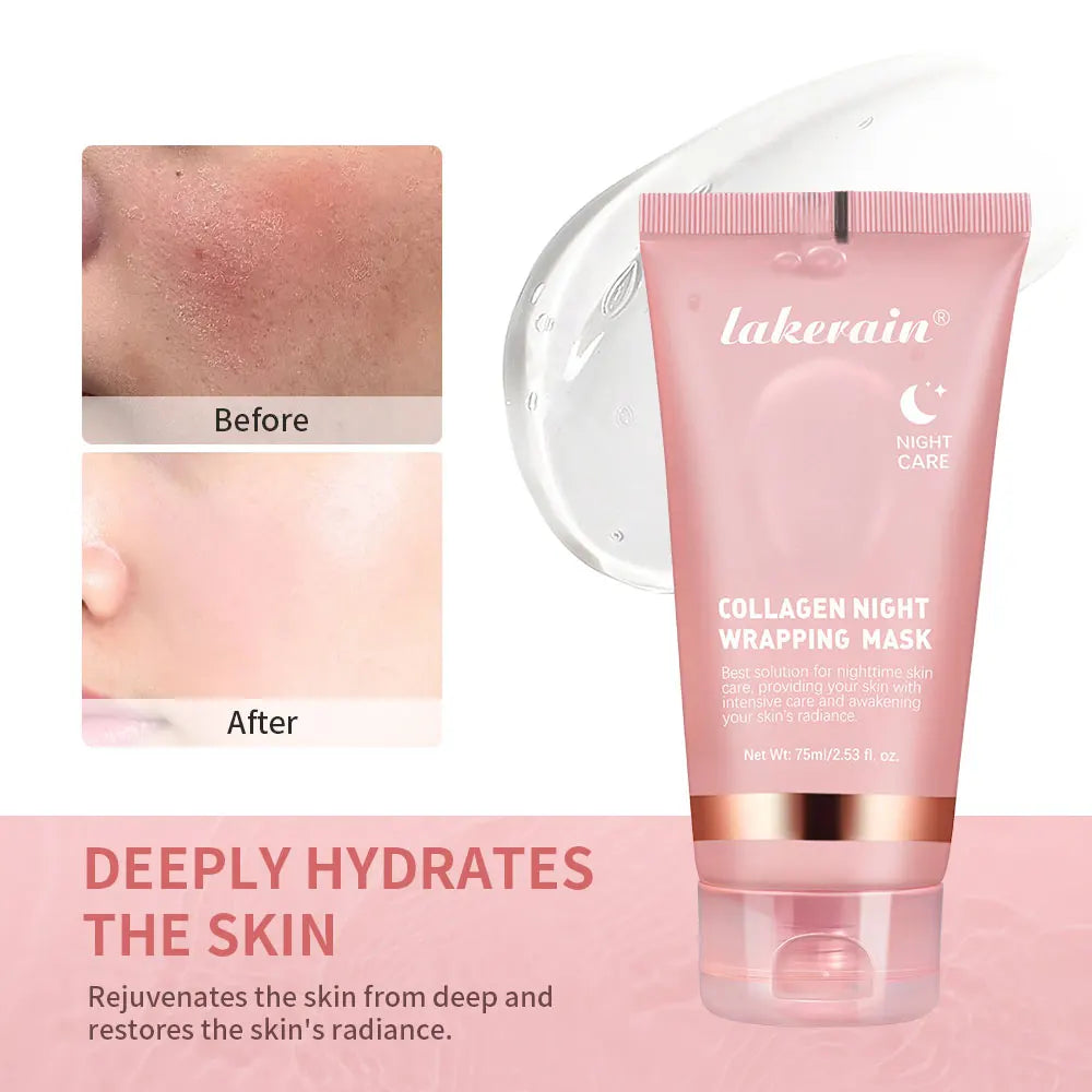 Mascarilla coreana de colágeno profundo, mascarilla peel-off, antiarrugas, lifting, cuidado de la piel, mascarilla Bio Pack, envoltura nocturna, para mujer, piel de la noche.